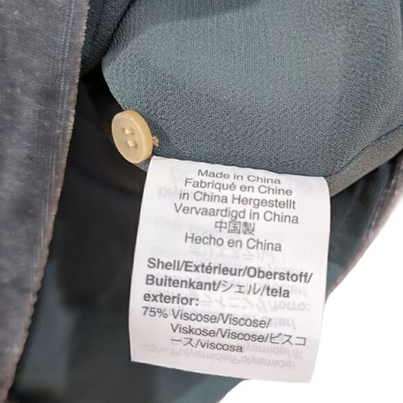 J. CREW Velvet Tank Top in Gentle Sea Women's Size 00 Style J4925 NWT - Picture 11 of 12